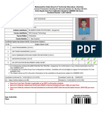 Exam Form Application of Candidate For