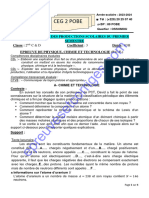 PCT 2nde C-D 1er Devoir Du 1er Semestre 2023-2024 Ceg2 Pobe