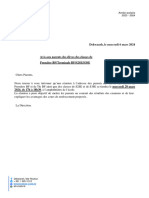 Réf. 639 - 2023-2024 - Circulaire Administrative Relative Aux Classes de 1re BF, Tle BF, S2SE Et S3SE - Réunion Des Parents - Version FR