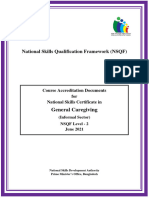 National Skills Qualification Framework (NSQF) : General Caregiving