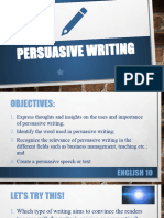 Persuasive Writing