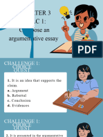 Argumentative Writing