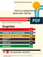 Ordonarea Și Compararea Numerelor Întregi