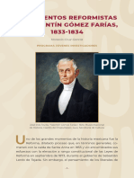 Intentos - Reformistas - Valentin - Vomez - Farias - 1833 - 1834