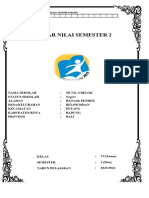 Daftar Nilai Kelas 6 SMT 2 K13