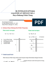 Pertemuan 4 - Daya Dukung Sisi Tiang