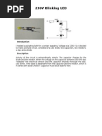 230V Blinking LED
