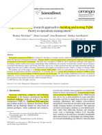 A Grounded Theory Research Approach To Building and Testing TQM Theory in Operations Management