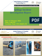 Oil Spillage Incident Investigation Report