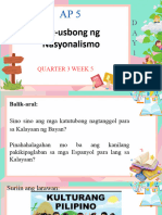 Pag-Usbong NG Nasyonalismo: Quarter 3 Week 5