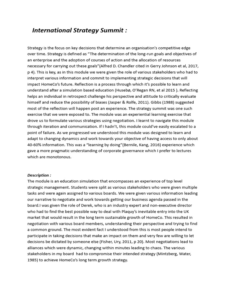 Strategic Management Simulation Insights | PDF | Cognitive Science ...