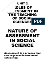 Roles of Assessment in The Teaching of Social