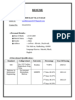 Madhukar Parab Resume