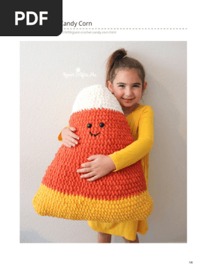 Giant Crochet Candy Corn