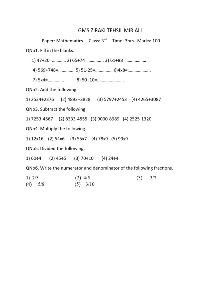 class-3rd-paper-math-pdf