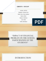 Impact of Finacial Problem On The School Participation of The Students