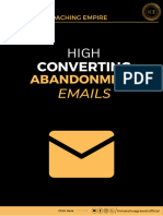 High Converting ABANDONMENT Email