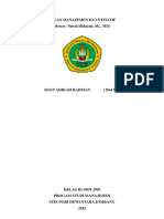 Sigit Adikah Rahman - 2061350 - B1SDM2020 - Tugas Manajemen Kuantitatif