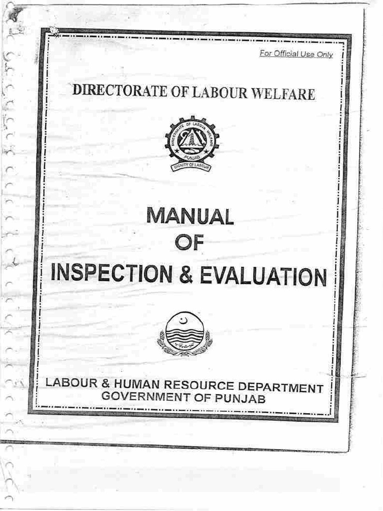 Manual of Inspection & Evaluation1 | PDF