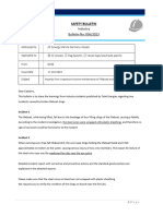 Safety Bulletin 036-2023 Hazards From Inspection Routine