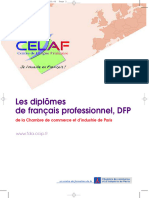 Les Diplômes de Français Professionnel, DFP: de La Chambre de Commerce Et D'industrie de Paris