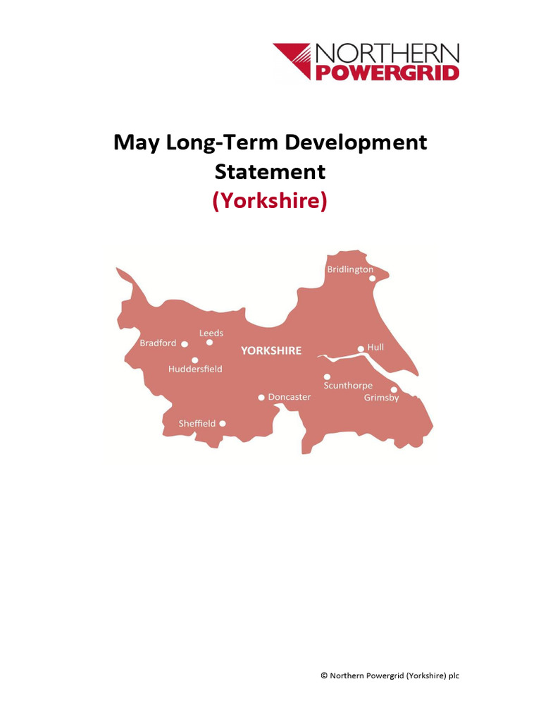 Northern Powergrid Yorkshire Development Statement | PDF | Electric ...
