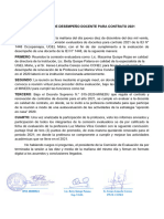 Acta - Evaluación de Desempeño Contrato 2021