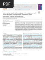 Information Literacy Skills and Learning Gaps - Students' Experiences and Teachers' Perceptions in Interdisciplinary Environmental Science