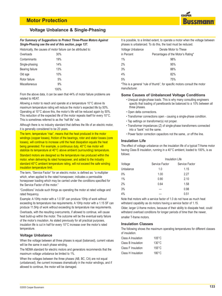 Understanding Motor Temperature Rise | PDF | Electric Motor | Fuse ...