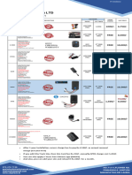 City Track (PVT) LTD Price List