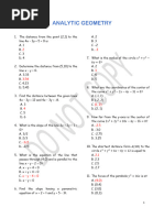 Qa Analytic Geometry