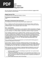 CGP9023M Virtual and Augmented Reality For Games A01 Brief 2324