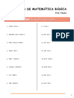 Maratona de Matemática Básica (Exercícios Com Gabarito)