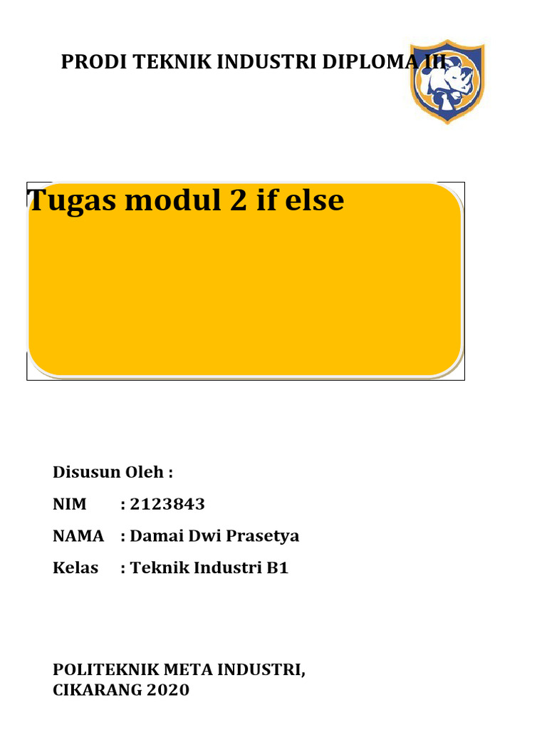 Modul 2-Tugas | PDF | Metode & Bahan Ajar | Komputer