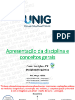 Aula 1 para P1 - Apresentação Da Disciplina e Conceitos Gerais