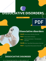 Dissociative Disorder Presentation