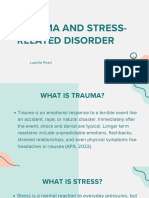 Trauma and Stress-Related Disorder Presentation