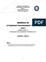 CAT Module Q1 Week 3 Good Citizenship Constitution Preamble Values