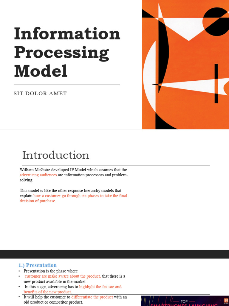 Information processing model pdf product business behavior
