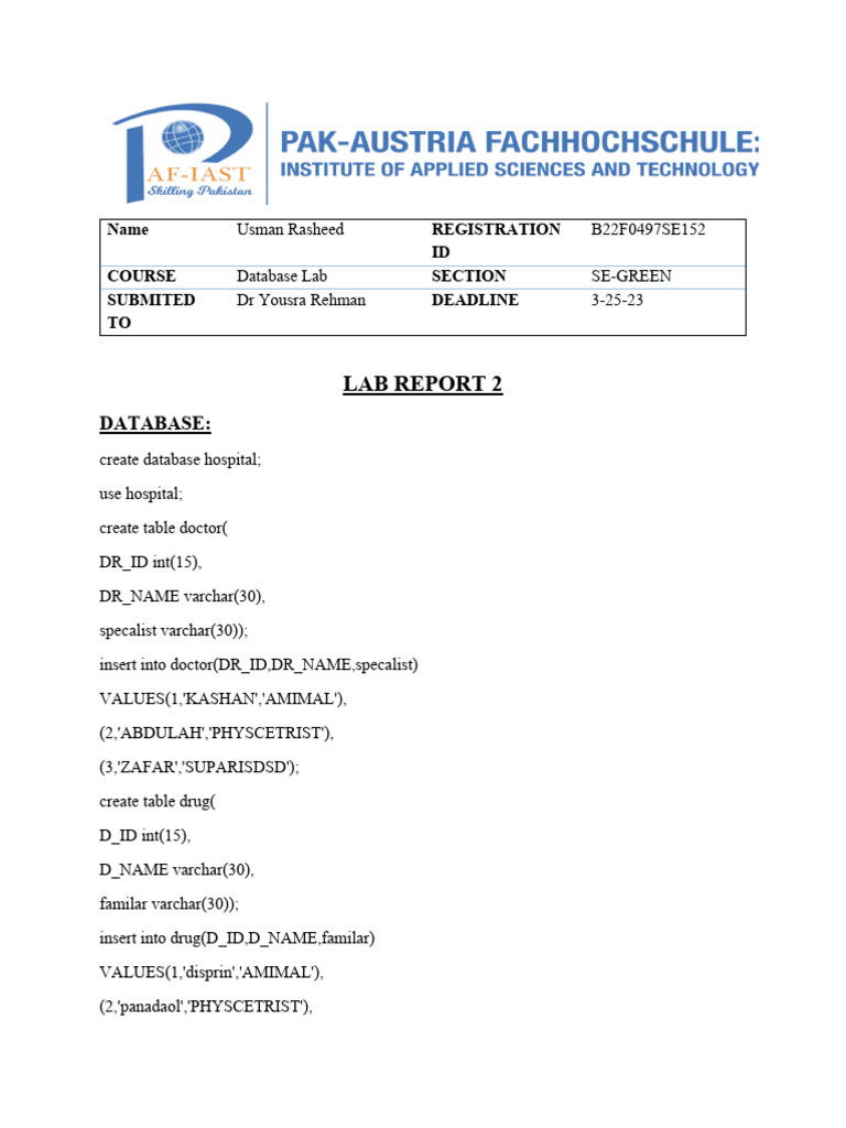 Lab Report 2 Mani | PDF