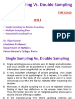 Single Sampling vs. Double Sampling