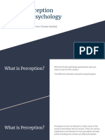 Unit 1 - Perception GCSE AQA Psychology - Part 1