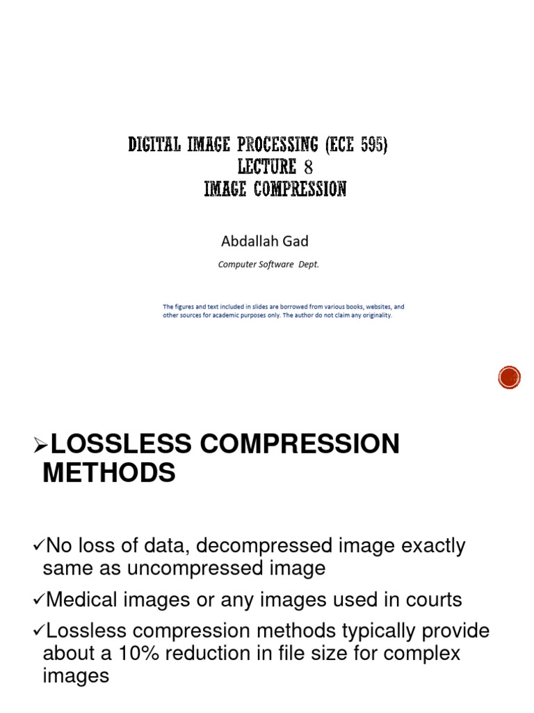 Lec - 8 Ece595 | PDF | Data Compression | Information