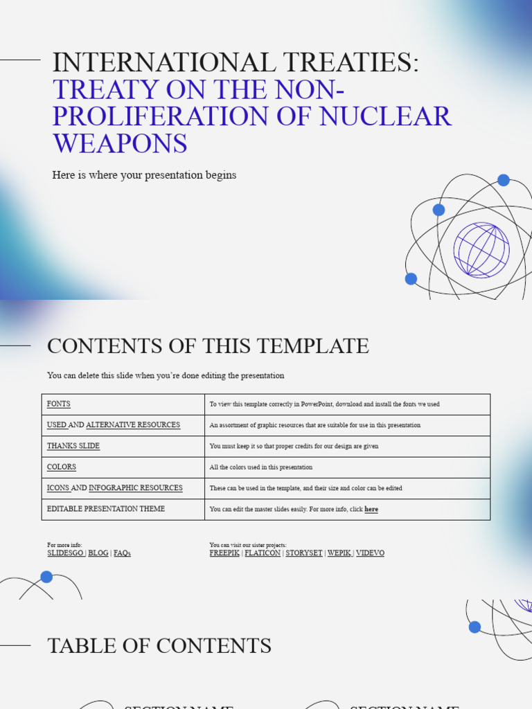 International Treaties Treaty On The Non Proliferation Of Nuclear