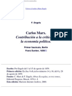Contribución a la crítica de la economía política (Engels)