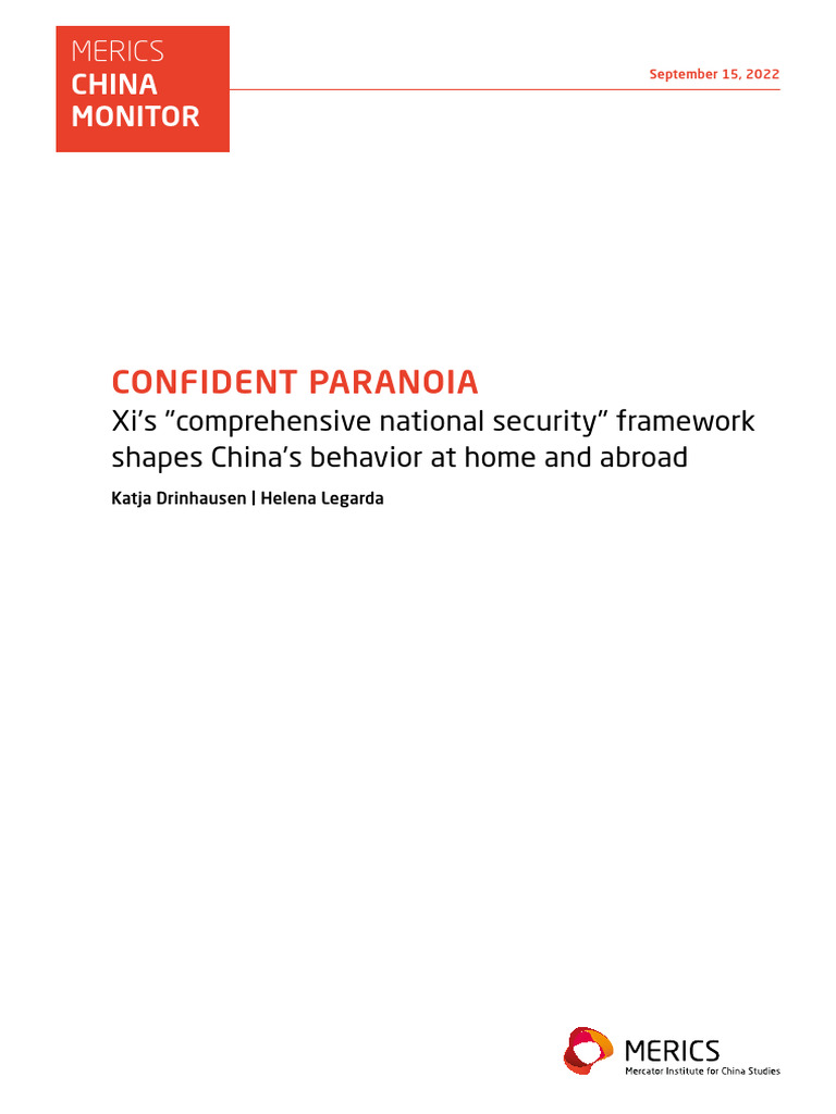 Xi's Comprehensive National Security Strategy | PDF | China | World ...