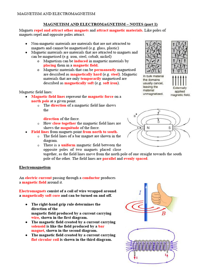 Summary Notes Topic 6 and Edexcel Physics IGCSE PDF