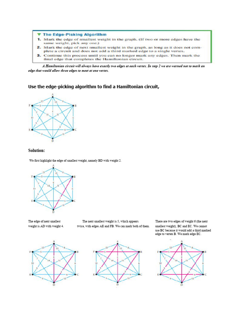 Edge Picking Algorithm | PDF