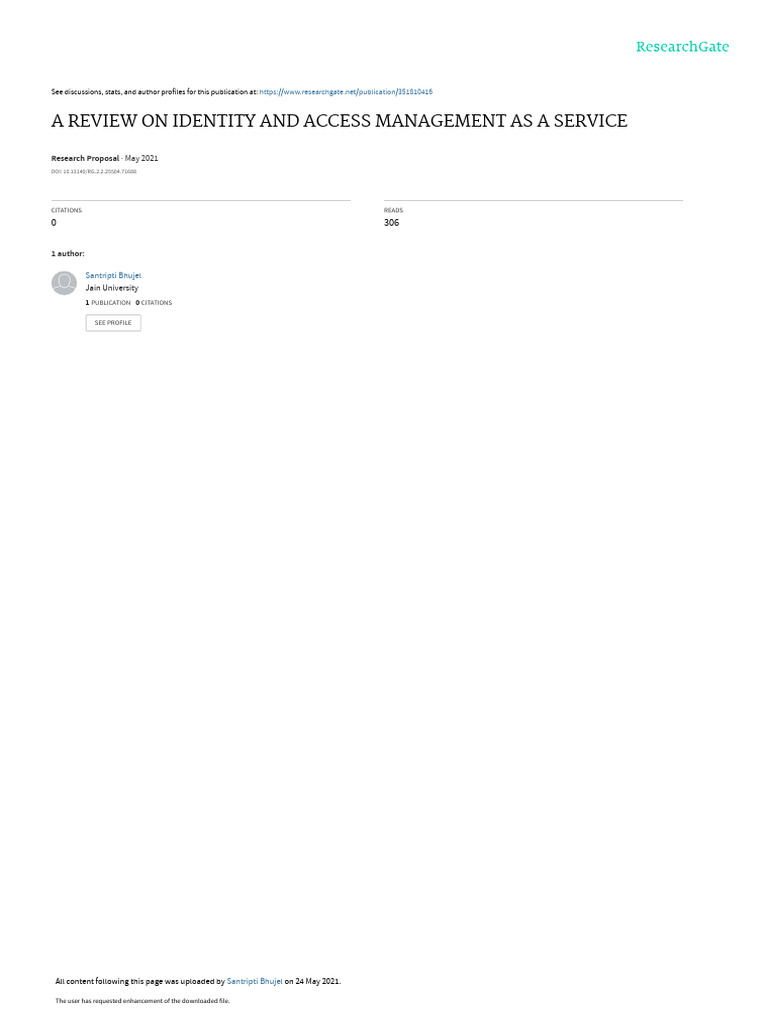 Identity and Access Management Review | PDF | Computer Security | Security