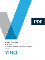 Vinci Energia VIGT11: Relatório de Desempenho Mensal